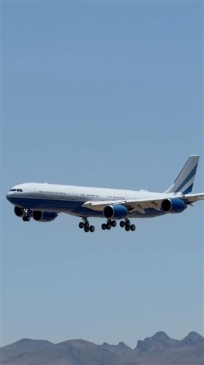 Sands Aviation Airbus A340-500 (A345) arrives at Las Vegas (LAS) | VP-BMS | #planespotting #KLAS