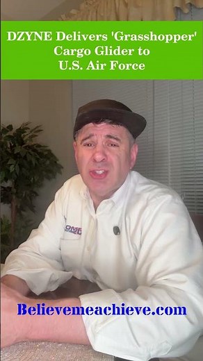 Did you know DZYNE Delivers 'Grasshopper' Cargo Glider to U.S. Air Force?