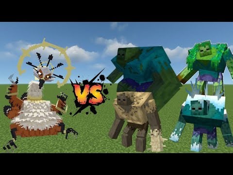 Unvuthi the sun bird (Mowzies Mobs MOD) VS. All Mutants Zombies (Mutant More ND Mutant Monsters MOD)