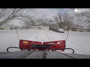 snow plowing 2020 with kubota rtv x1100c boss v plow