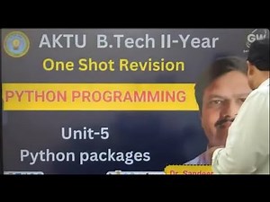 UNIT 5 I ONE SHOT I Python packages I PYTHON I Gateway Classes I AKTU