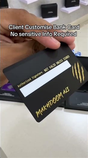 Custom Engraved Metal Card for a client — sleek, bold, and unforgettable #metalcard #fyp #binance