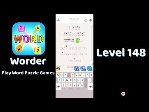 Worder Level 148 | Worder Logic Word Search Level 148 Answers
