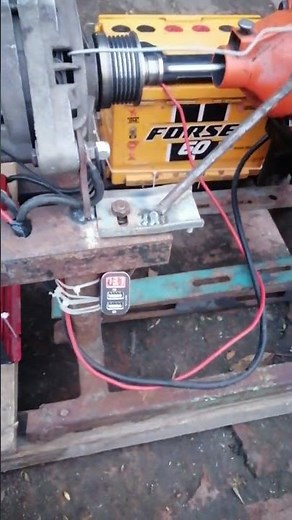 DIY Electricity Generator With Car Alternator, Battery And Inverter