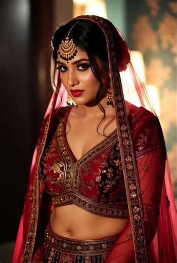 Beautiful Indian bride, ocelot wildcat