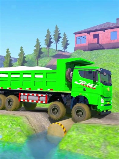 Spintires：MudRunner Truck driving through floodwaters Truck Mud Gameplay ep296