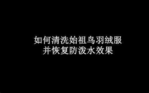 【实操干货】一分钟学会清洗始祖鸟GORE-TEX服饰并恢复DWR涂层防泼水效果！