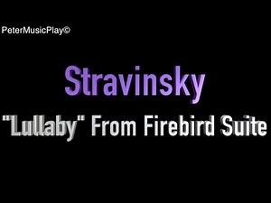 Stravinsky Lullaby(Kastchei's Death) From Firebird Suite Synth Cover