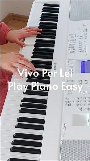 Vivo Per Lei: Play Piano Easy Chord Progression