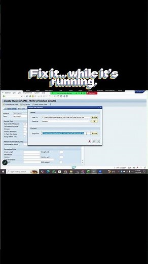 SAP Script Broke? Fix It LIVE 🔥 #Shorts