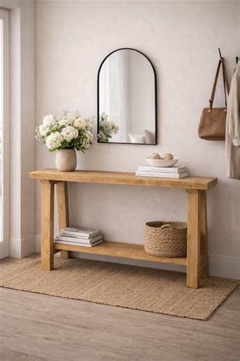DIY Console Table Plans | 48” Entryway Table | Modern Farmhouse PDF - Etsy