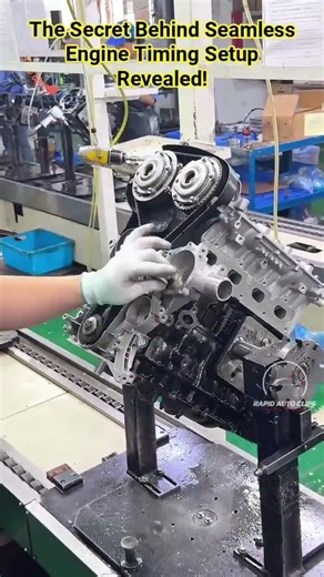 The Secret Behind Seamless Engine Timing Setup Revealed! #shorts #mechanic #automobile