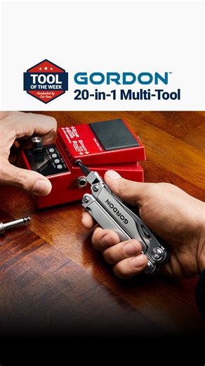 The GORDON 20-in-1 Multi Tool has 20 essential tools in a rugged, pocket-ready design with secure locks and easy one-handed deployment. | Harbor Freight | Facebook