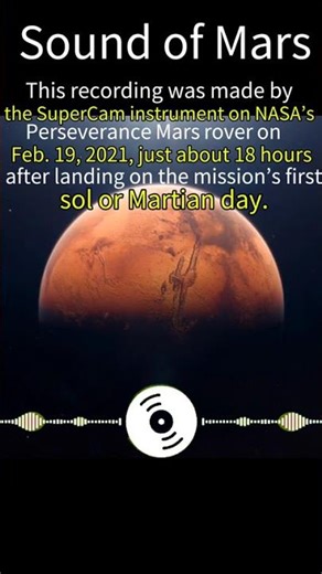 Silence... Interrupted: Hear the Real Sound of Mars#SpaceAudio #RedPlanet #Astrophysics #ScienceTok