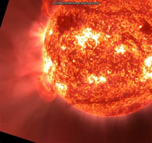 Solar Watch — A Truly Stunning CME High Energy Period 18-24th August 2025 This morning, the Sun unleashed a massive prominence eruption — an immense filament of plasma tearing away from the solar surface in spectacular fashion. The eruption produced a powerful Coronal Mass Ejection (CME), one of the most visually striking of this solar cycle so far. While today’s blast was not Earth-directed, an event of this size could generate strong aurora displays and cause geomagnetic disturbances if it wer