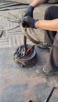 Hand splice steel wire rope sling