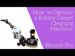 How to Operate a Rotary Carpet Cleaning Machine | Bonnet Pro