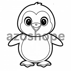 Animal Coloring Pages for Kids: Owl, Elephant, Penguin, Turtle (digital Download) - Etsy UK