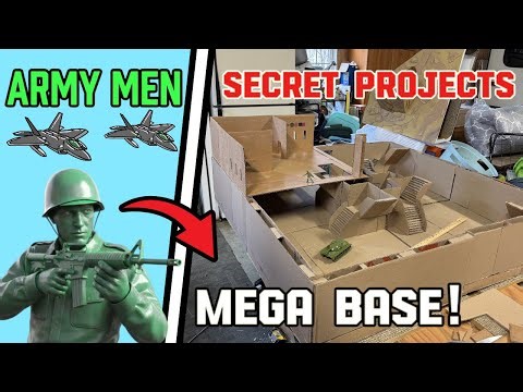 Building The Biggest Army Men Cardboard Bases And More…