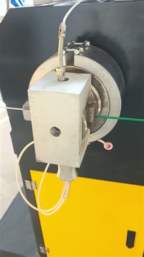 PVC Wire Coating Machine PVC Coated Wire Making Machine Plastic Extruder #pvcwire #wirecoating