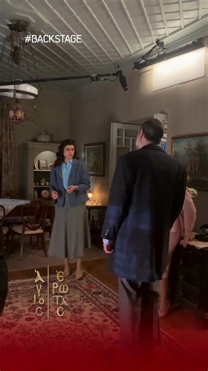 Backstage moment απο τα νέα επεισόδια! 🎬 #AgiosErotas 🕯️ Αύριο ΕΚΤΑΚΤΩΣ στις 22:00