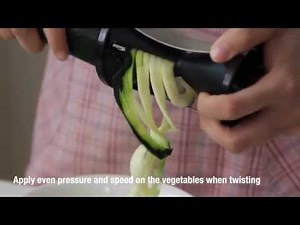 How to Spiralize Zucchini Using The Very Healthy Spiral Slicer