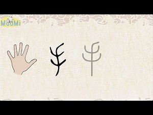 Chinese Character Evolution and Strokes汉字演变+笔画 |手shou / hand