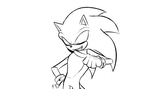Shadow The Hedgehog Animation Storyboard Practice