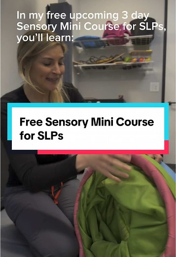Free Sensory Mini Course for SLPs: Boost Therapy Effectiveness