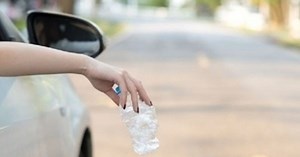 Chucking cans out of a car window can lead to a fine - as it did for this driver
