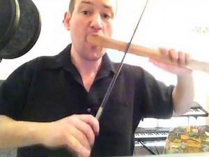 Bow Harp Playing with a Violin Bow!