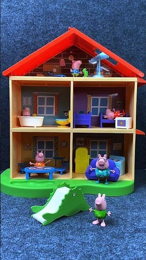 Satisfying with Unboxing & Review Peppa Pig Family House Playset Toys ASMR #toyhouse #asmr #peppapig