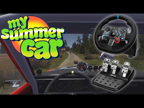 Steering Wheel test + powerful brakes guide + G29 settings | My Summer Car