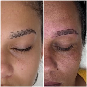 How to shape dark eyebrows with henna | Keila Roque