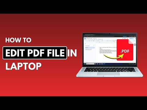 How to Edit Pdf File in Laptop (2026 Best Working Method)