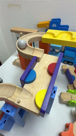 マーブルランレース Trix Track and HABA mixed course 223 #マーブルラン #marblerun #marblesrace #ビー玉転がし #TrixTrack