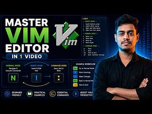 21. Master Vim Editor in 1 Shot: Linux Commands & Shortcuts for DevOps