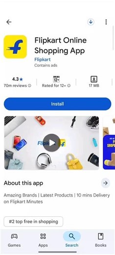 Flipkart App Install Nahi Ho Raha Hai Play Store Error / Install Failed Issue | Flipkart Install Fix