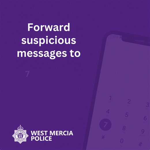 12K views · 11 reactions | Received a suspicious text message? If you’ve received a scam text or a phishing message don’t ignore it. Protect yourself and others by forwarding the messages to 7726 (it’s free) Visit Ofcom’s website on how to forward a scam text : https://orlo.uk/DdC3B | West Mercia Police | Facebook