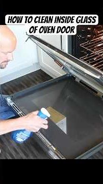 How to Clean the INSIDE Glass of an Oven Door - CLEANING HACK