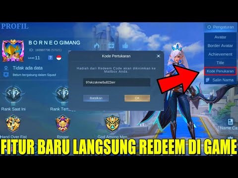 THE LATEST WAY TO USE MOBILE LEGENDS REDEEM CODES | NEWEST MLBB FEATURE UPDATE!!