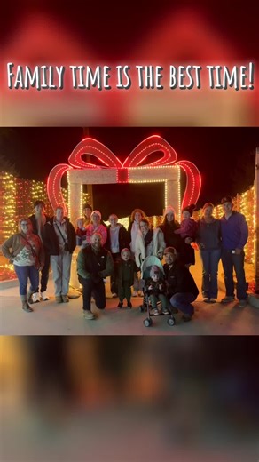 Family Time at Splashway's Christmas Lights