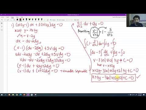 Substitution Suggested by the Equation | Differential Equations | Engr. Yu Jei Abat | #AbatAndChill