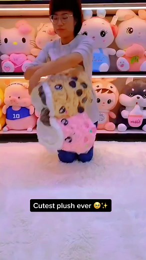 Cutest plush ever! 😍 Plushies 🥤 Joy are in stock right now! Check our shop ❤️💕🥳 #plushtoys #plushies #tiktokmademebuyit #fyp