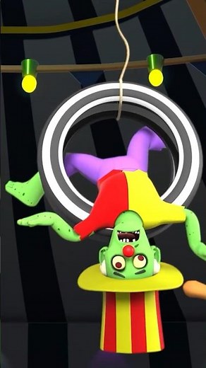 🎪🧟 Funny Zombie Circus Adventure! #shorts #zombie #spookysongs #kidssongs