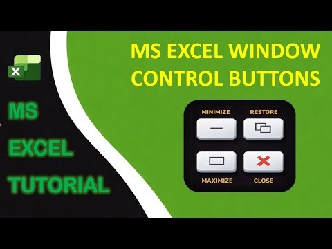 Excel Window Control Buttons Explained | MS Excel Tutorial (Hindi)
