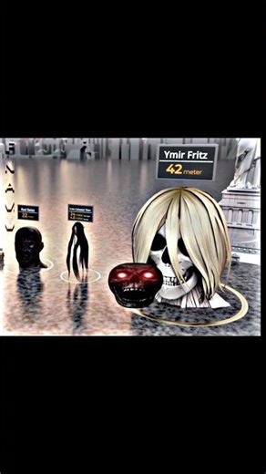 AOT Titan Face Sizes: Smallest to Biggest! 😱 #shorts #aot