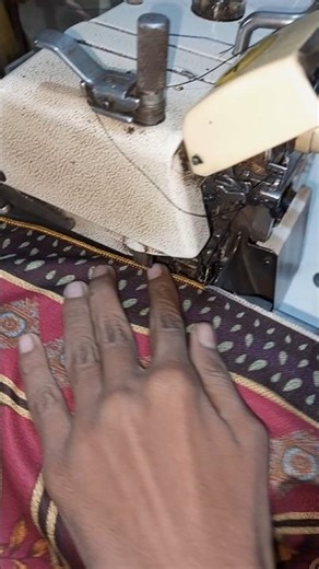 High Speed Overlock Machine Stitching Process
