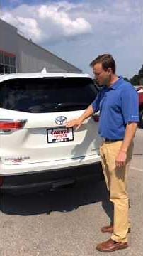 How to use the rear glass hatch on a Highlander