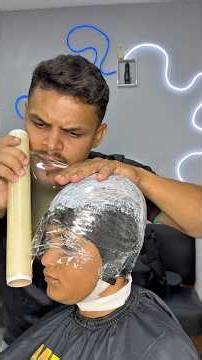 Highlights + Platinum Mohawk 🥷🧨 #highlights #barbershop #barber